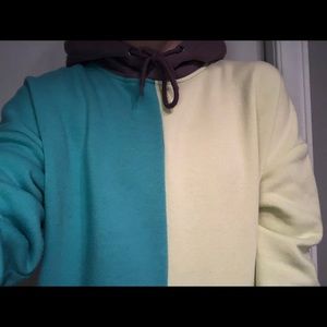 Color block hoodie